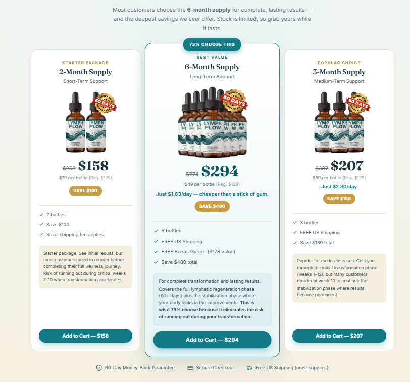 lymph flow sale